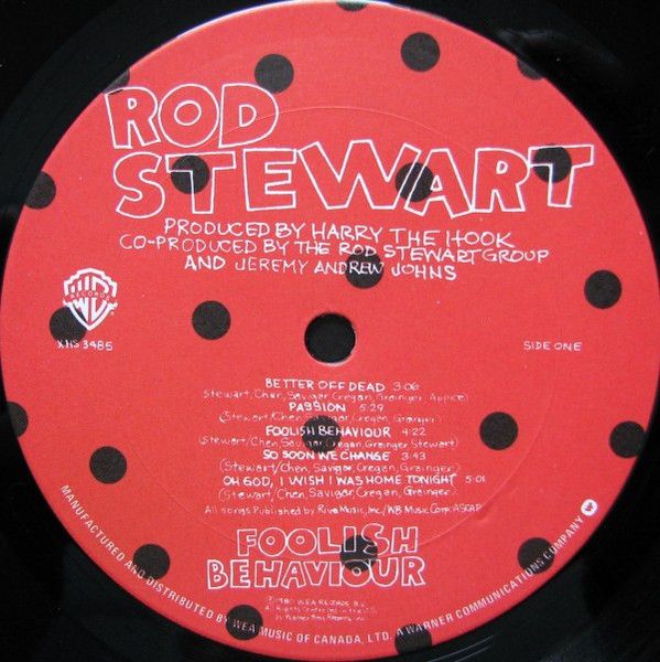 Платівка Rod Stewart - Foolish Behaviour|Род Стюарт-Дурна поведінка