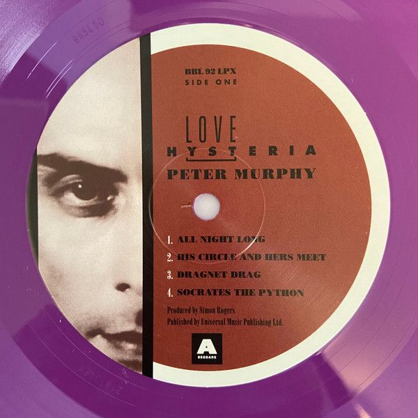 Платівка Peter Murphy – Love Hysteria|Пітер Мерфі