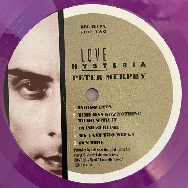 Платівка Peter Murphy – Love Hysteria|Пітер Мерфі