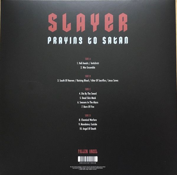 Платівка Slayer – Praying To Satan|Вбивця-Молитва Сатані
