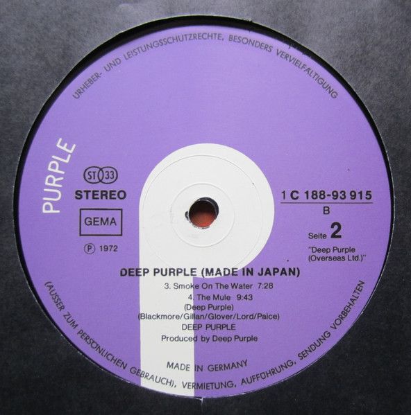 Платівка Deep Purple – Made In Japan