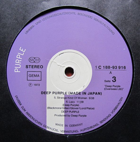 Платівка Deep Purple – Made In Japan