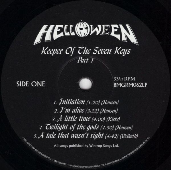 Платівка Helloween – Keeper Of The Seven Keys (Part I)|Хеллоуін