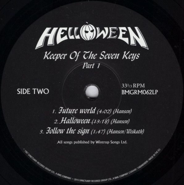 Платівка Helloween – Keeper Of The Seven Keys (Part I)|Хеллоуін