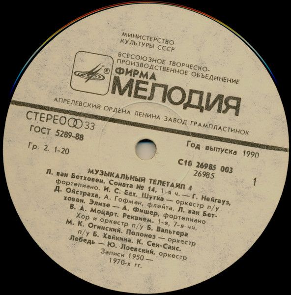 Платівка Various – Музичний Телетайп 4