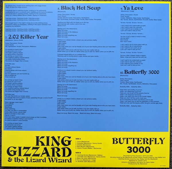 Платівка King Gizzard & the Lizard Wizard - Butterfly 3000(Turkish Limited Edition, Blue)|Король Шлунок та Чарівник Ящірок - Метелик 3000