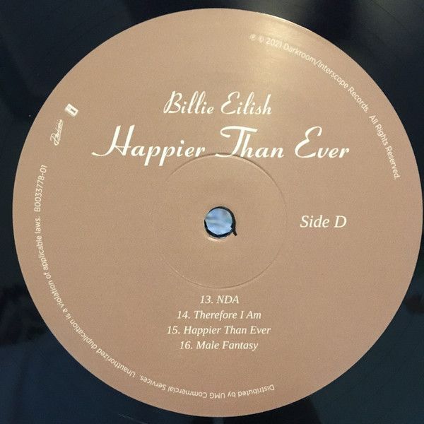 Платівка Billie Eilish – Happier Than Ever|Біллі Айліш(2xLP)