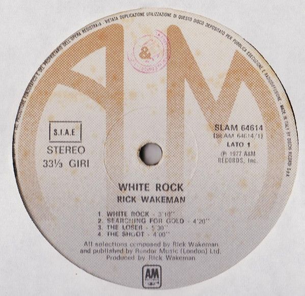 Платівка Rick Wakeman – White Rock | Рік Вейкман – Біла скеля
