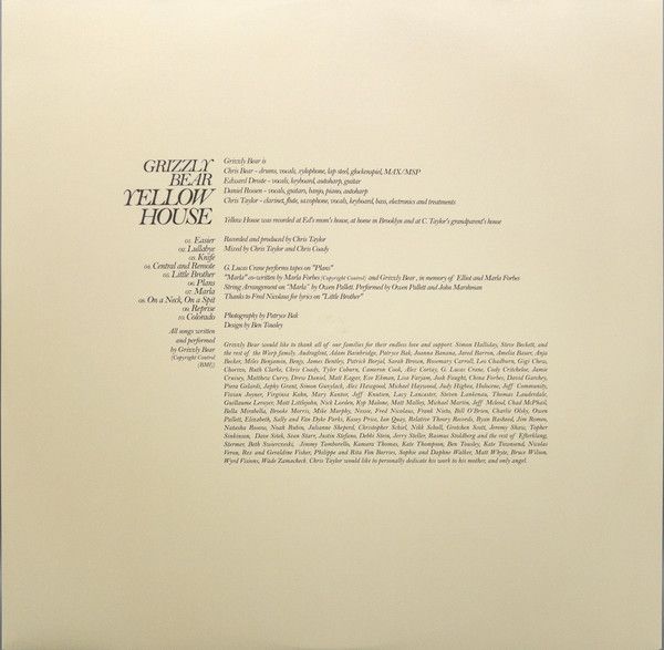 Платівка Grizzly Bear – Yellow House|Грізлі-Жовтий будинок