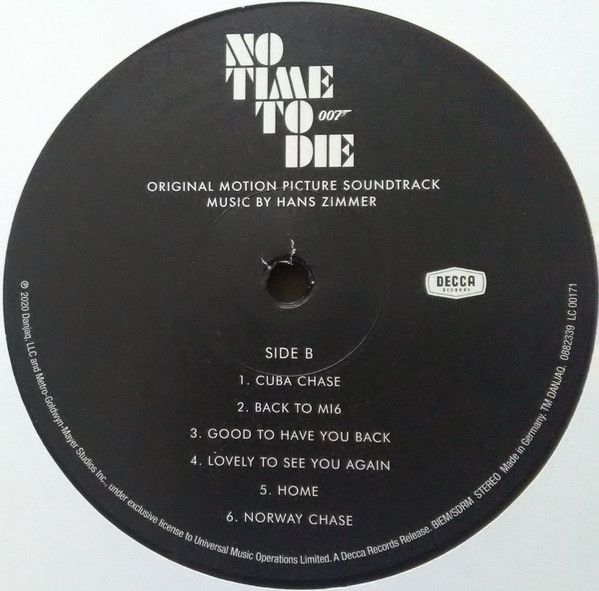 Платівка Hans Zimmer – No Time To Die (2LP Original Motion Picture Soundtrack)|Ганс Циммер 