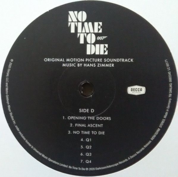 Платівка Hans Zimmer – No Time To Die (2LP Original Motion Picture Soundtrack)|Ганс Циммер 