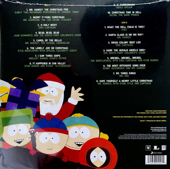 Платівка Trey Parker, Matt Stone, The Cast Of South Park – Mr. Hankey's Christmas Classics|Трей Паркер,Мет Стоун,Актори Південного парку