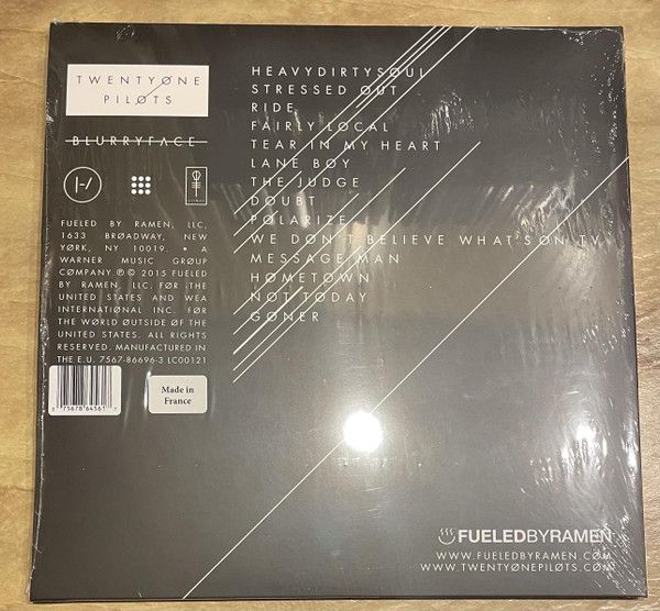 Платівка Twenty One Pilots – Blurryface|Двадцять один пілот-Розмите обличчя(2xLP сірий)