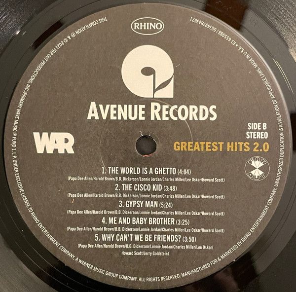 Платівка War – Greatest Hits 2.0|Війна(2xLP)