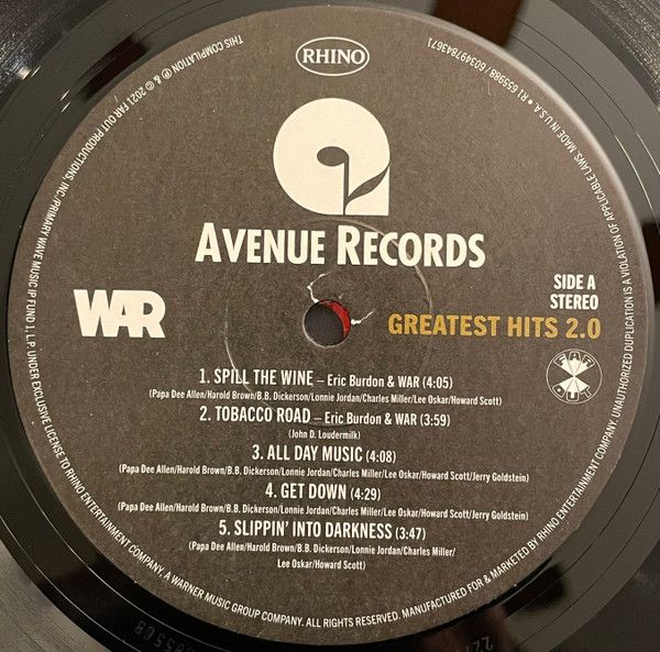 Платівка War – Greatest Hits 2.0|Війна(2xLP)