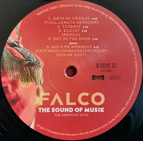 Платівка Falco – The Sound Of Musik (The Greatest Hits)|Фалько-Звуки музики (найкращі хіти)2xLP
