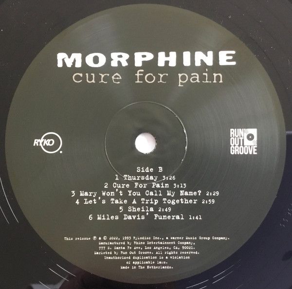 Платівка Morphine – Cure For Pain|Mорфін-Ліки від болю(2xLP)