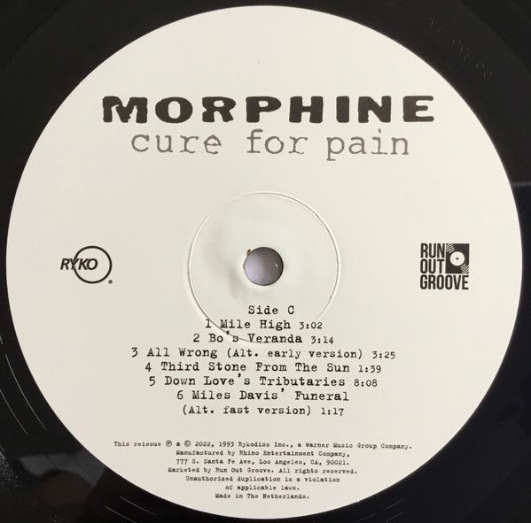 Платівка Morphine – Cure For Pain|Mорфін-Ліки від болю(2xLP)