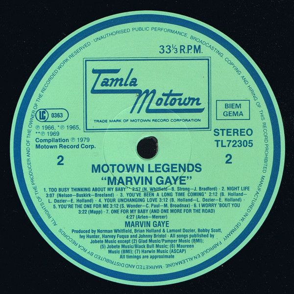 Платівка Marvin Gaye – Motown Legends