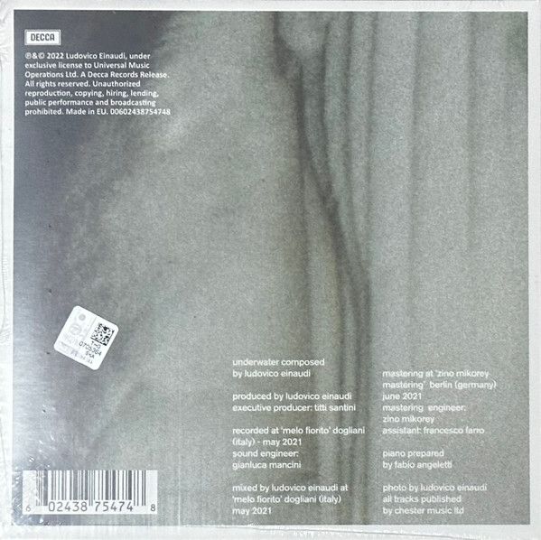 Платівка Ludovico Einaudi – Underwater ( 7", 45 RPM, Single)|Людовіко Ейнауді