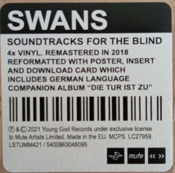 Платівка Swans – Soundtracks For The Blind | Лебеді-Саундтреки для сліпих (4LP)