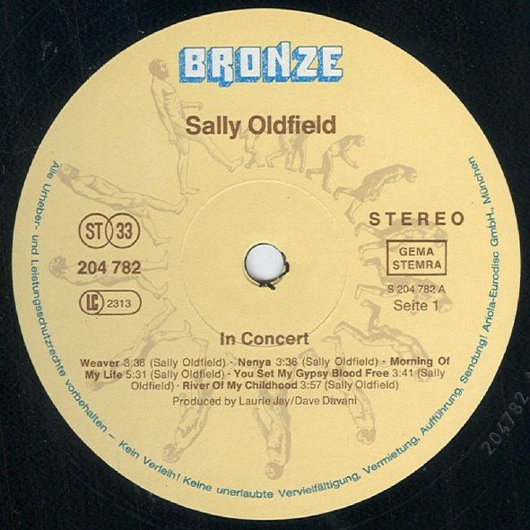 Платівка Sally Oldfield – In Concert