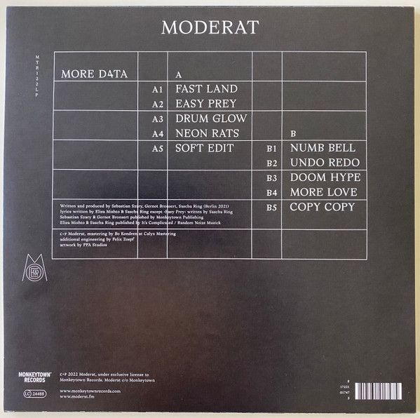 Платівка Moderat – More D4ta|Модерувати-Більше D4ta