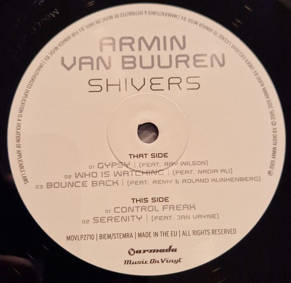 Платівка Armin van Buuren – Shivers|Армін ван Бюрен-Tремтіння(2xLP)