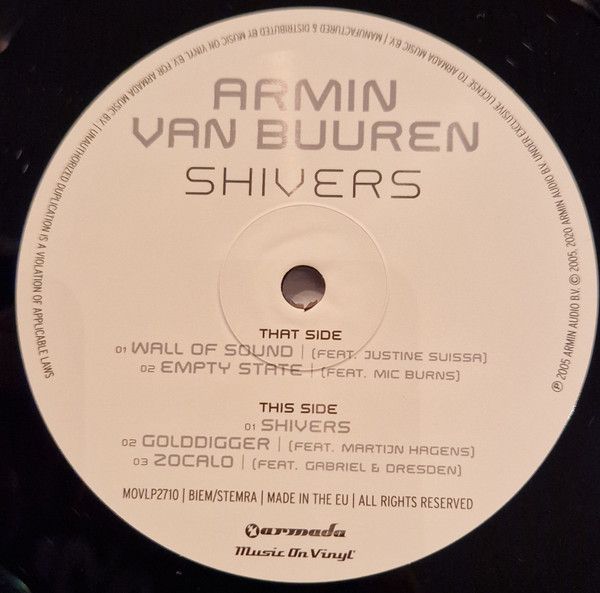 Платівка Armin van Buuren – Shivers|Армін ван Бюрен-Tремтіння(2xLP)