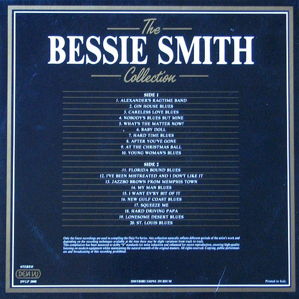 Платівка Bessie Smith – The Bessie Smith Collection - 20 Golden Greats | Бессі Сміт - Колекція Бессі Сміт 