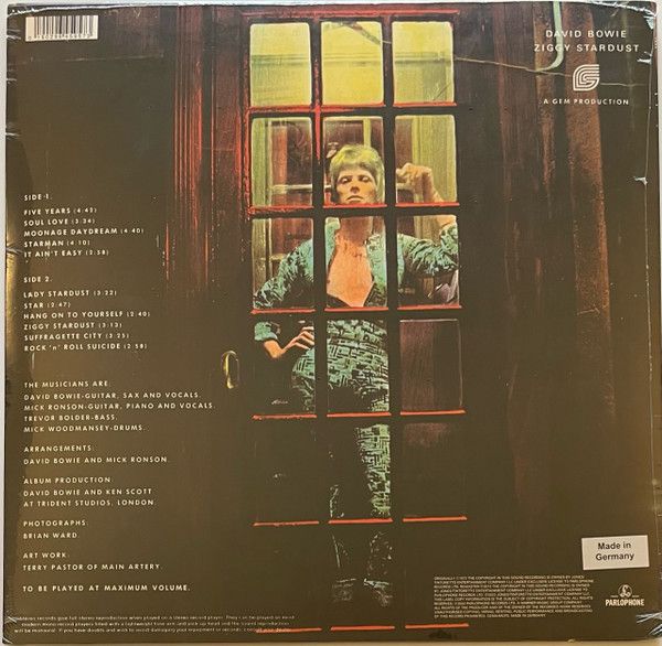 Платівка David Bowie – The Rise And Fall Of Ziggy Stardust And The Spiders From Mars|Девід Боуї