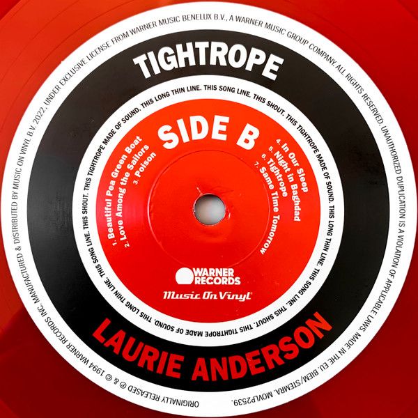 Платівка Laurie Anderson – Bright Red|Лорі Андерсон-Яскраво-червоний