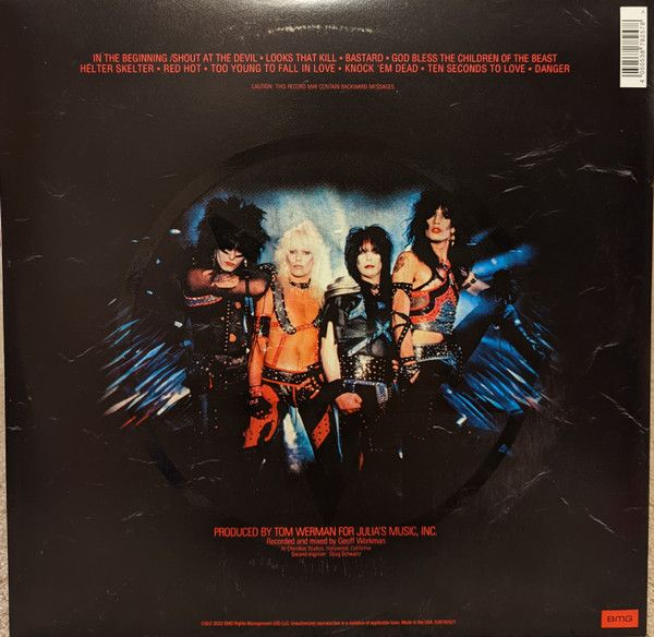 Платівка Mötley Crüe – Shout At The Devi|Мотлі Крю-Кричати на Диявола