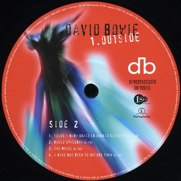 Платівка David Bowie – 1. Outside (The Nathan Adler Diaries: A Hyper Cycle)|Девід Боуї(2xLP)