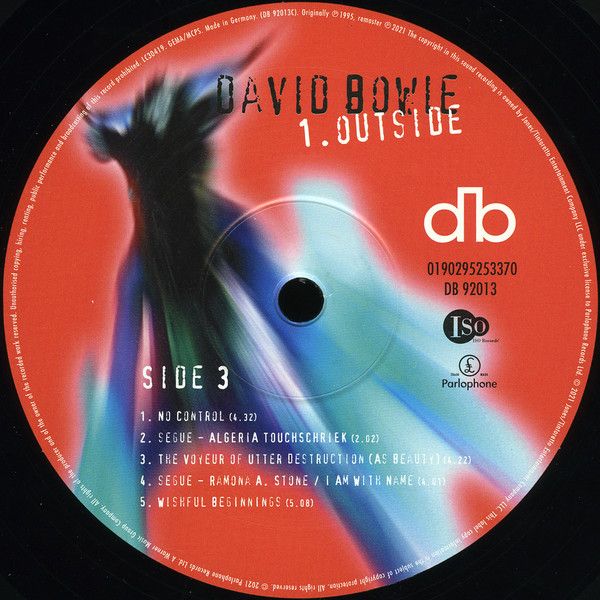 Платівка David Bowie – 1. Outside (The Nathan Adler Diaries: A Hyper Cycle)|Девід Боуї(2xLP)