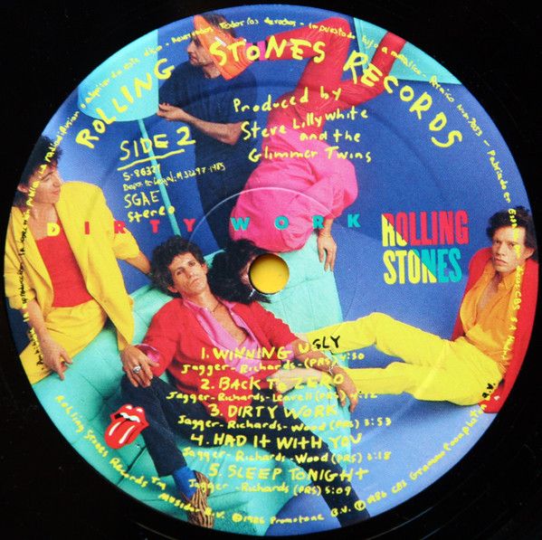 Платівка Rolling Stones – Dirty Work | Rolling Stones – брудна робота