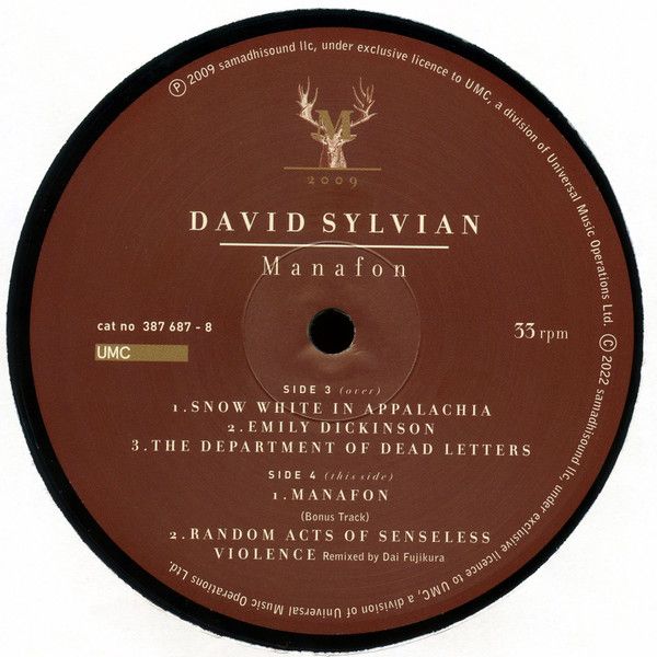 Платівка David Sylvian – Manafon|Девід Сільвіан-Манафон(2xLP)