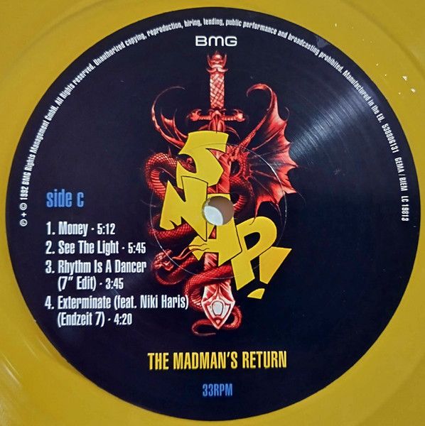 Платівка Snap! – The Madman's Return|Щасливий!-Повернення божевільного(2xLP)