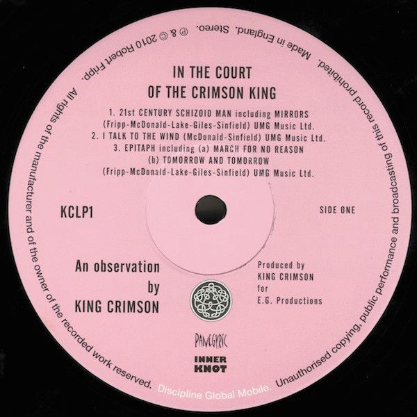 Платівка King Crimson – In The Court Of The Crimson King|Король Багряний