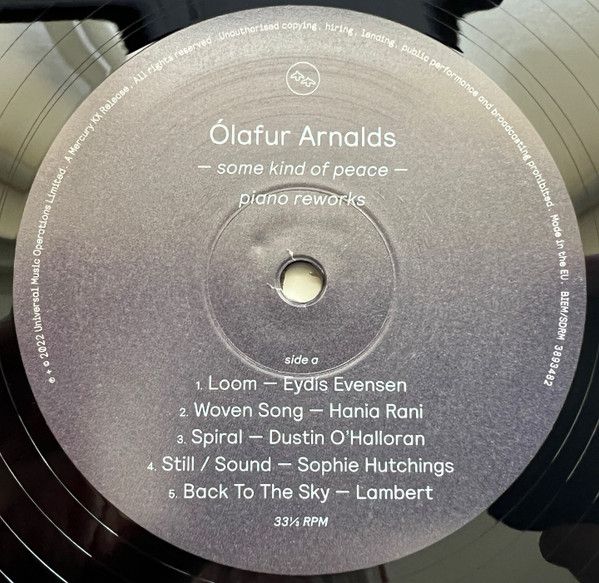 Платівка Olafur Arnalds – Some Kind Of Peace - Piano Reworks|Олафур Арнальдс