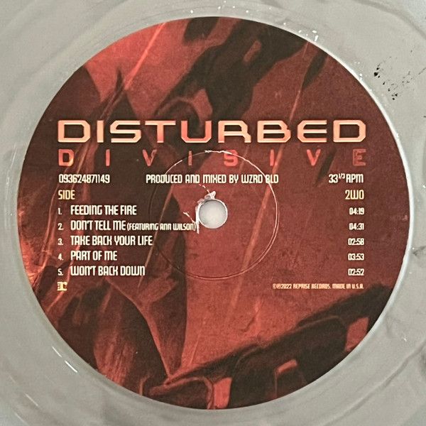 Платівка Disturbed – Divisive(SILVER)|Порушений-Розділовий