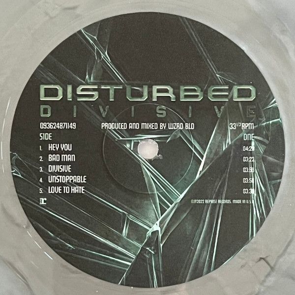Платівка Disturbed – Divisive(SILVER)|Порушений-Розділовий