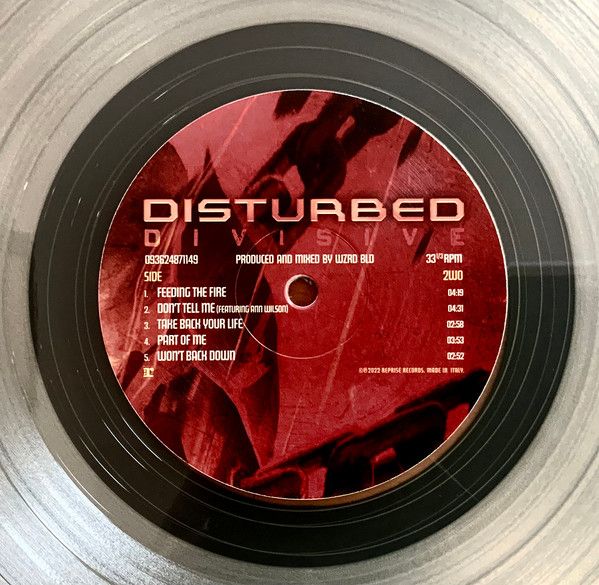Платівка Disturbed – Divisive(CLEAR)|Порушений-Розділовий