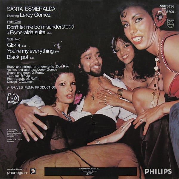 Платівка  Santa Esmeralda Starring Leroy Gomez – Don't Let Me Be Misunderstood | Санта-Есмеральда з Лероєм Гомесом