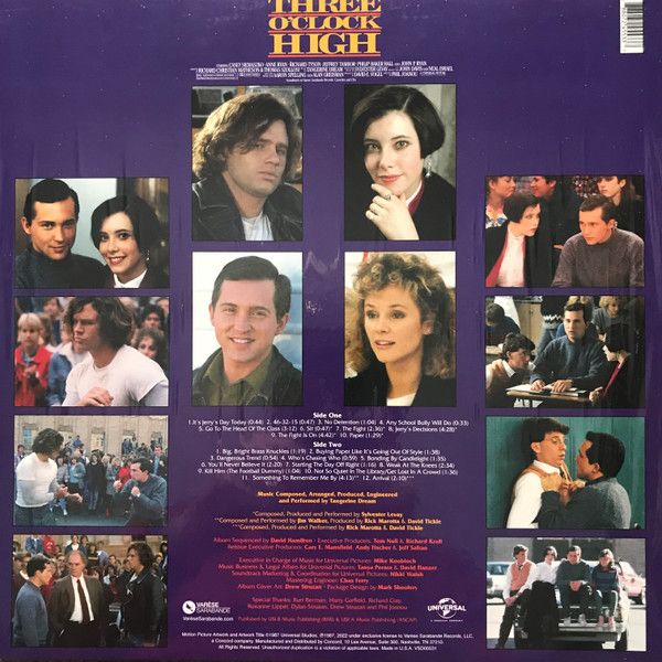 Платівка Tangerine Dream / Sylvester Levay – Three O'Clock High (Original Motion Picture Soundtrack)|Мандариновий сон/Сильвестр Левей-Три години високо