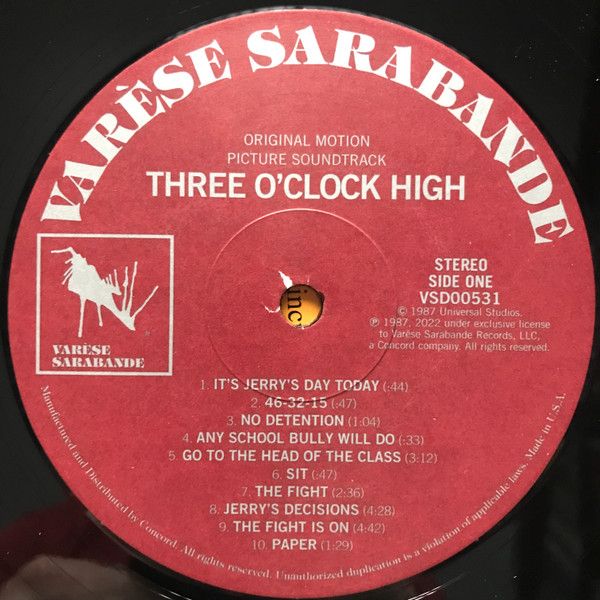 Платівка Tangerine Dream / Sylvester Levay – Three O'Clock High (Original Motion Picture Soundtrack)|Мандариновий сон/Сильвестр Левей-Три години високо