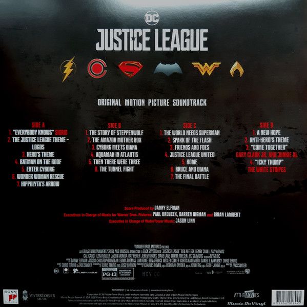 Платівка Danny Elfman – Justice League (Original Motion Picture Soundtrack)|Денні Ельфман-Ліга справедливості: оригінальний саундтрек до фільму(2xLP)