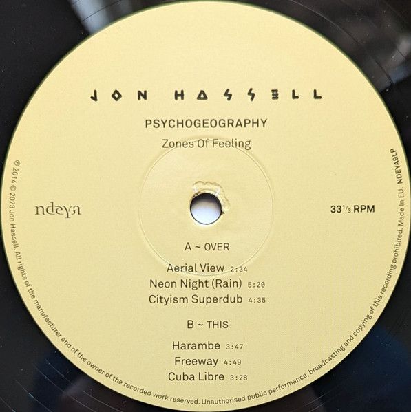 Платівка Jon Hassell – Psychogeography|Джон Хасселл(2xLP)