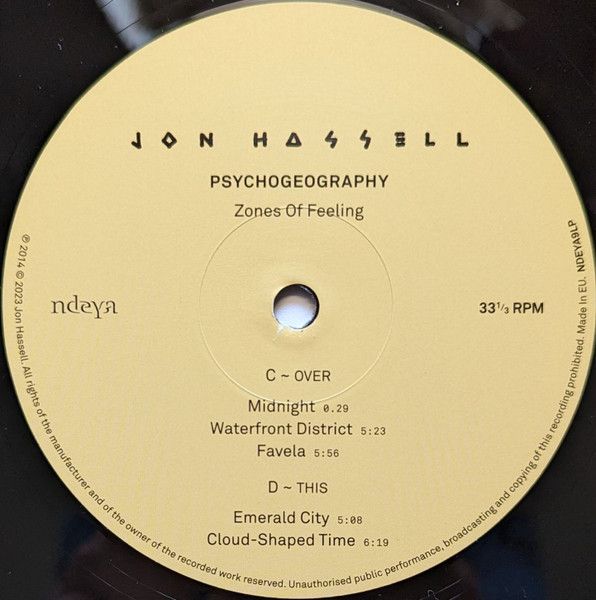 Платівка Jon Hassell – Psychogeography|Джон Хасселл(2xLP)