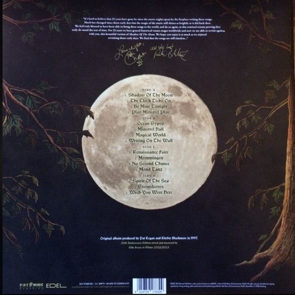 Платівка Blackmore's Night – Shadow Of The Moon|Ніч Блекмора-Тінь місяця (2LP+DVD)